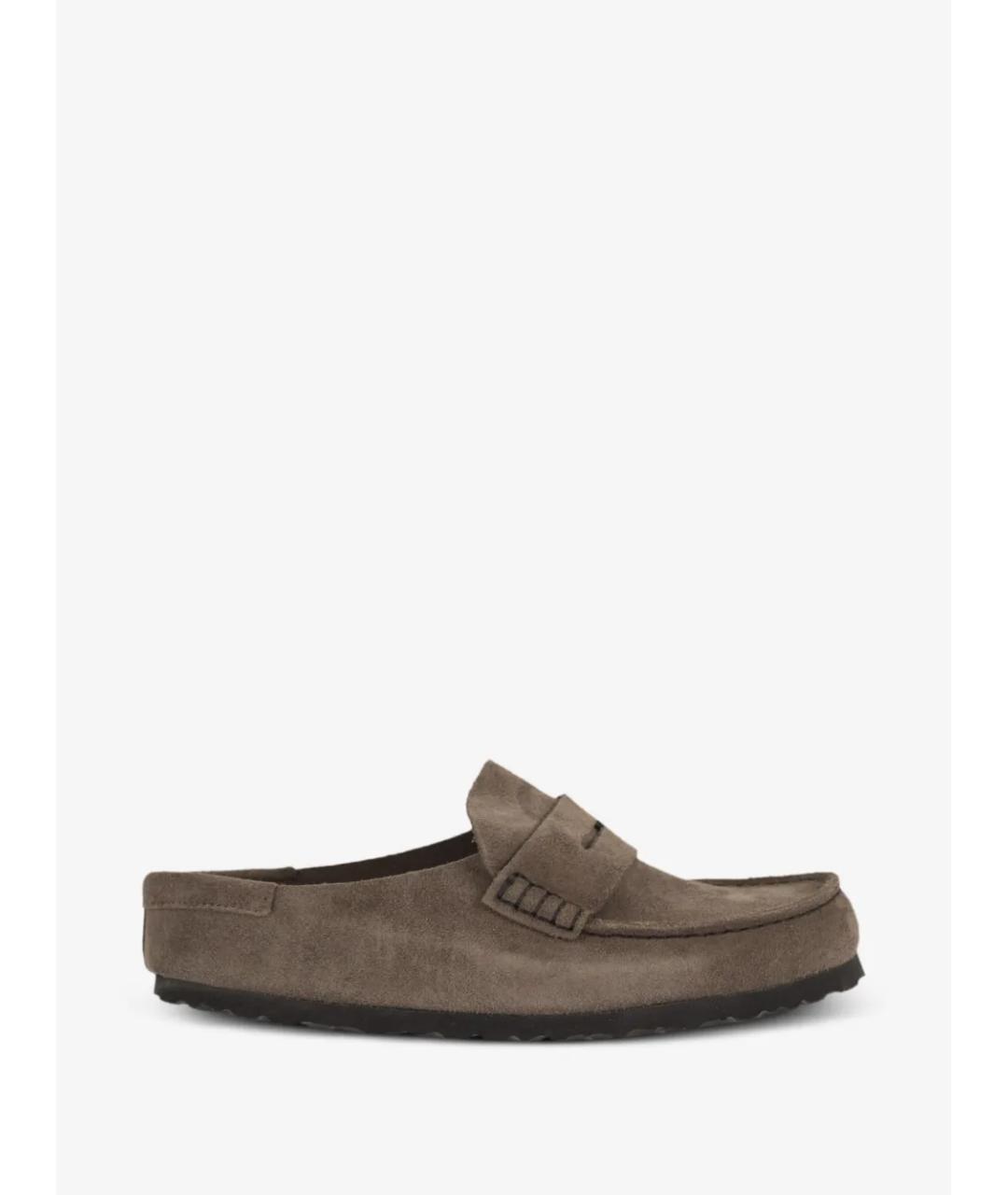 BIRKENSTOCK Серые замшевые сабо, фото 6
