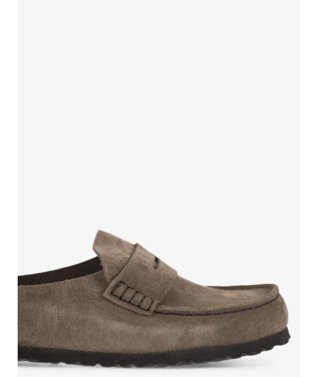 BIRKENSTOCK Серые замшевые сабо, фото 5