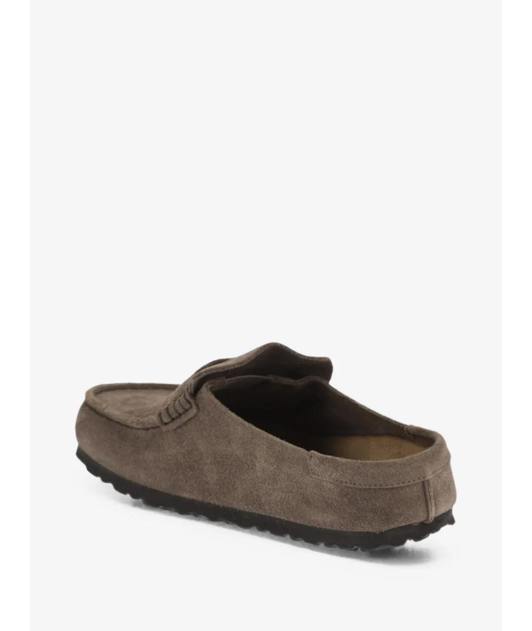 BIRKENSTOCK Серые замшевые сабо, фото 4