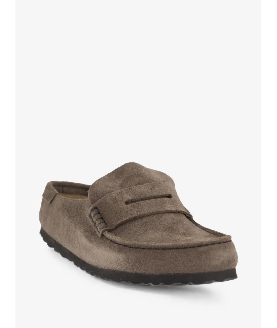 BIRKENSTOCK Серые замшевые сабо, фото 2