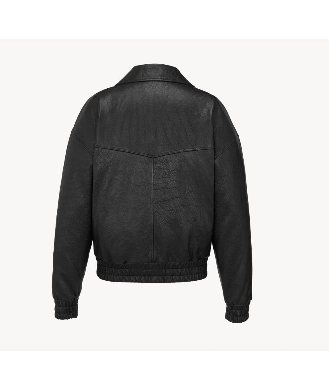 SAINT LAURENT Черная кожаная куртка, фото 4