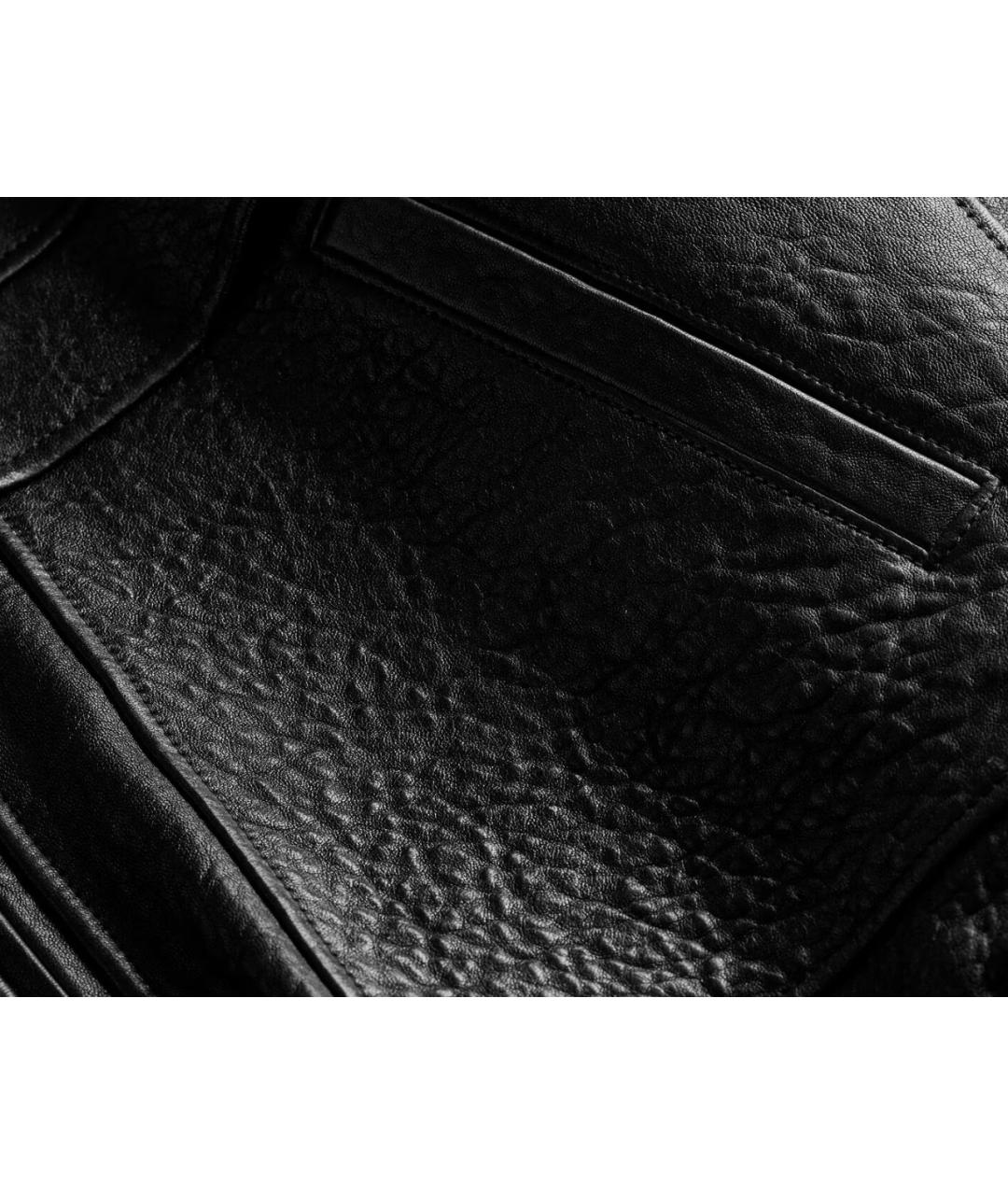 SAINT LAURENT Черная кожаная куртка, фото 5