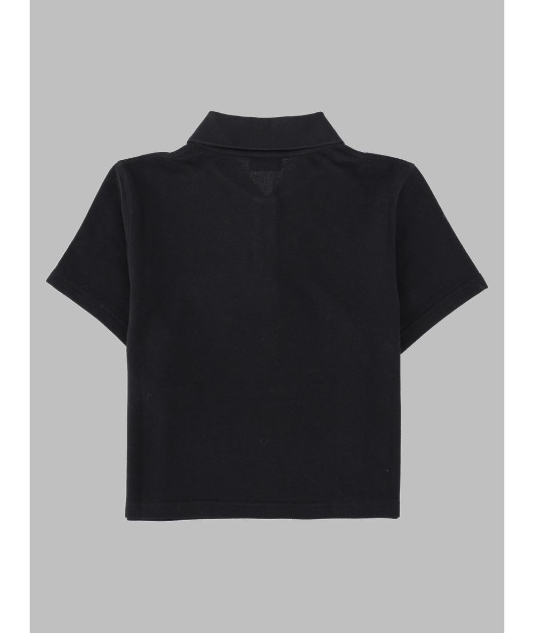 SAINT LAURENT Черная хлопковая футболка, фото 2
