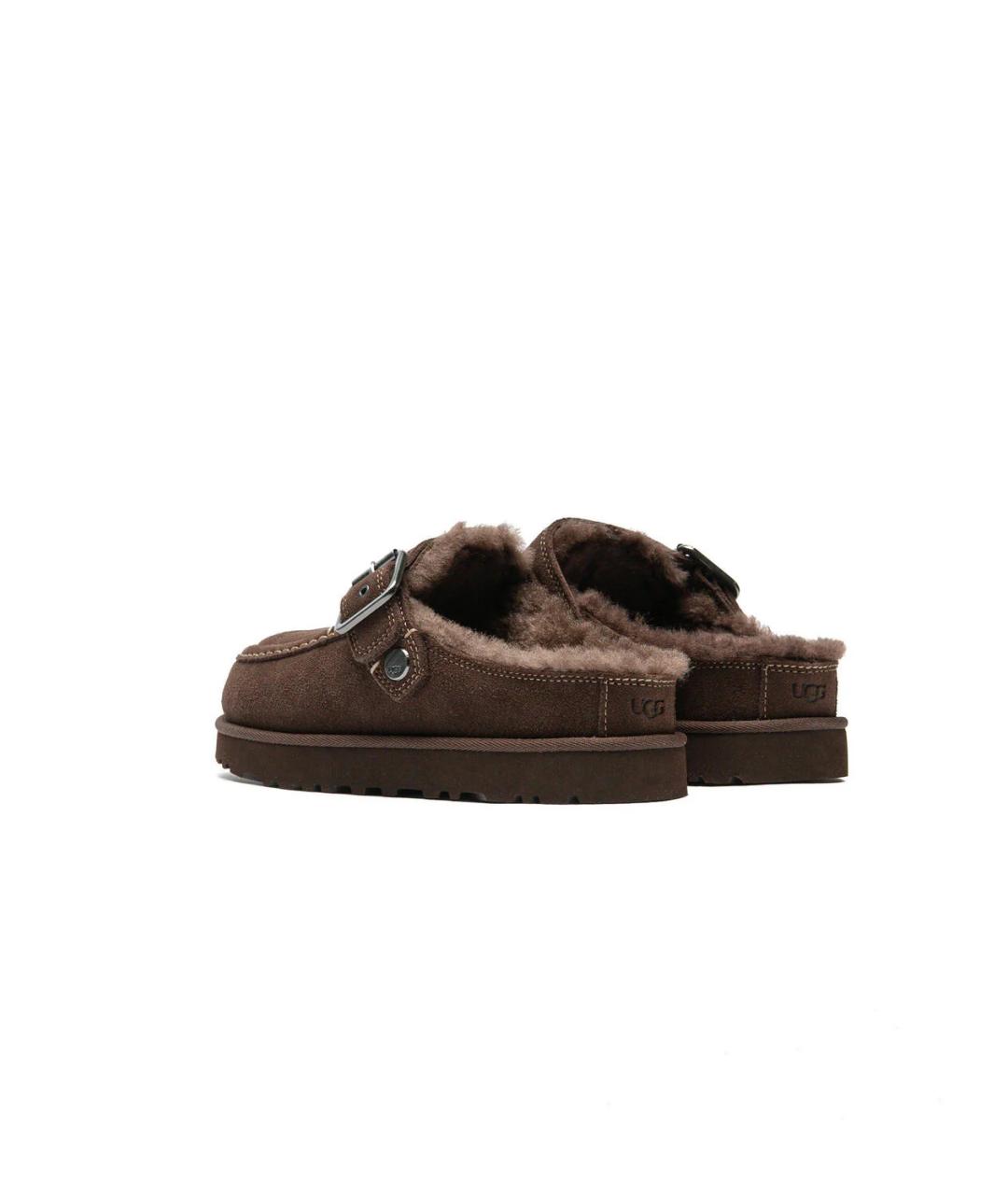 UGG Коричневые замшевые сабо, фото 4