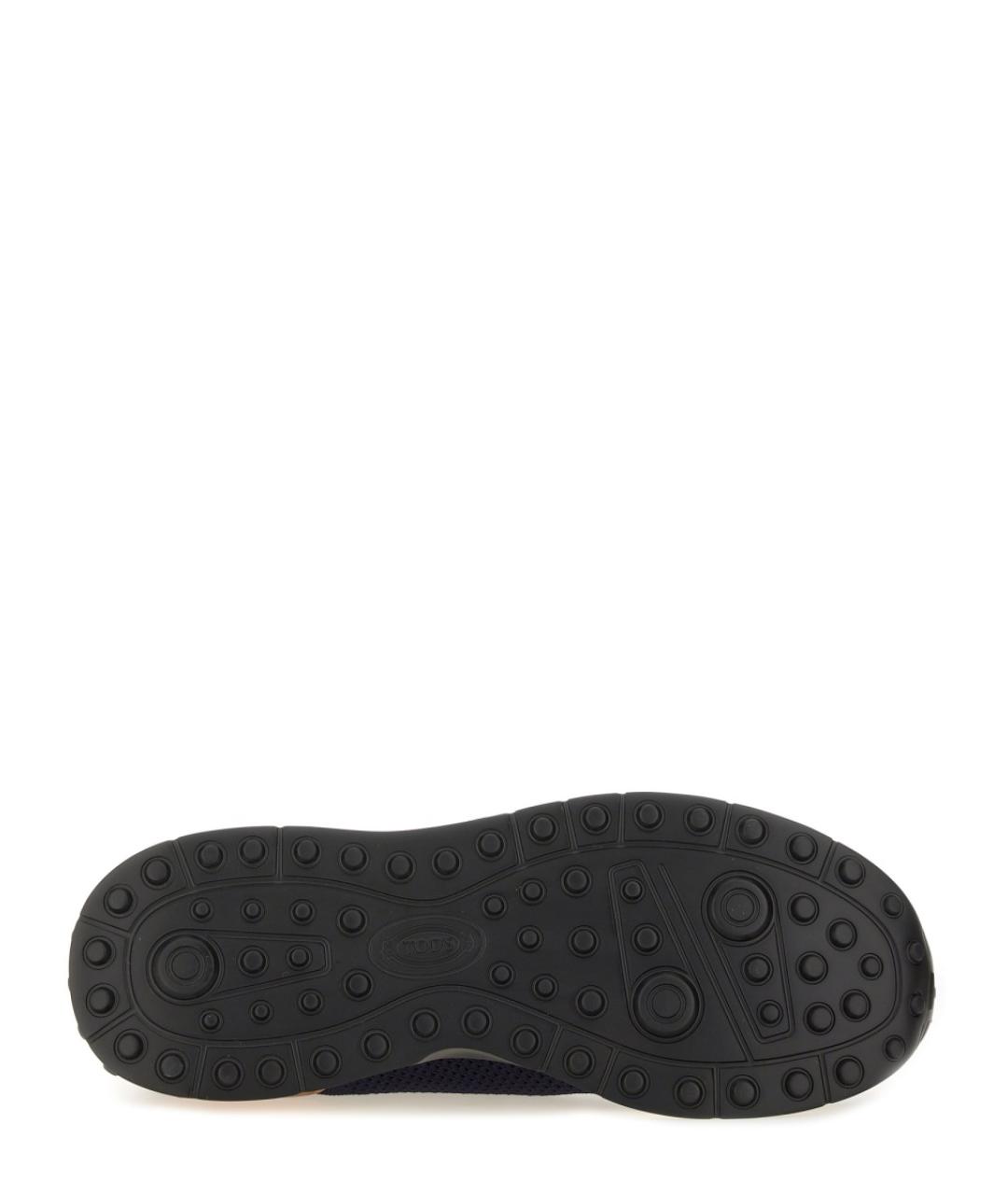 TOD'S Синие текстильные низкие кроссовки / кеды, фото 5