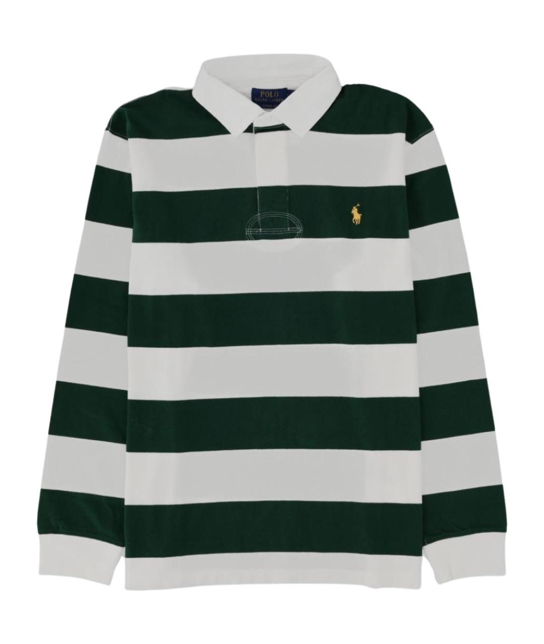 POLO RALPH LAUREN Мульти хлопковое поло с длинным рукавом, фото 1