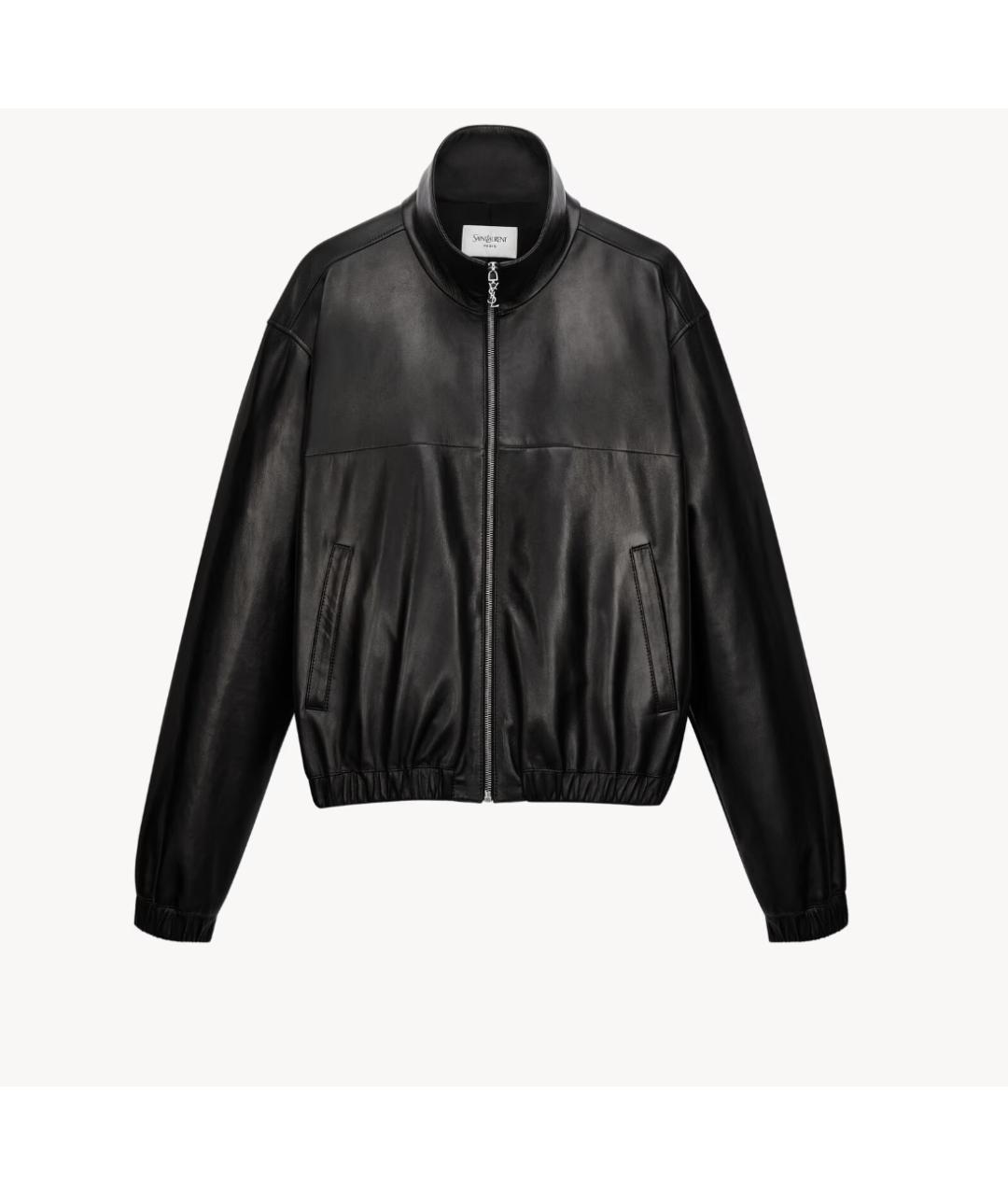 SAINT LAURENT Черная кожаная куртка, фото 5