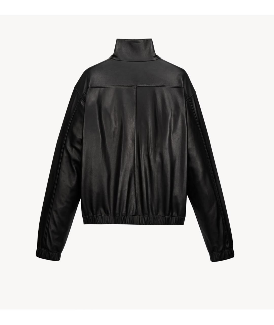 SAINT LAURENT Черная кожаная куртка, фото 3