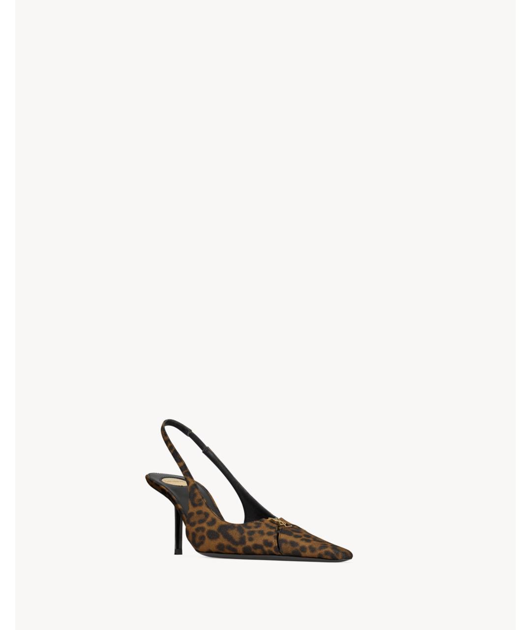 SAINT LAURENT Мульти текстильные туфли, фото 3