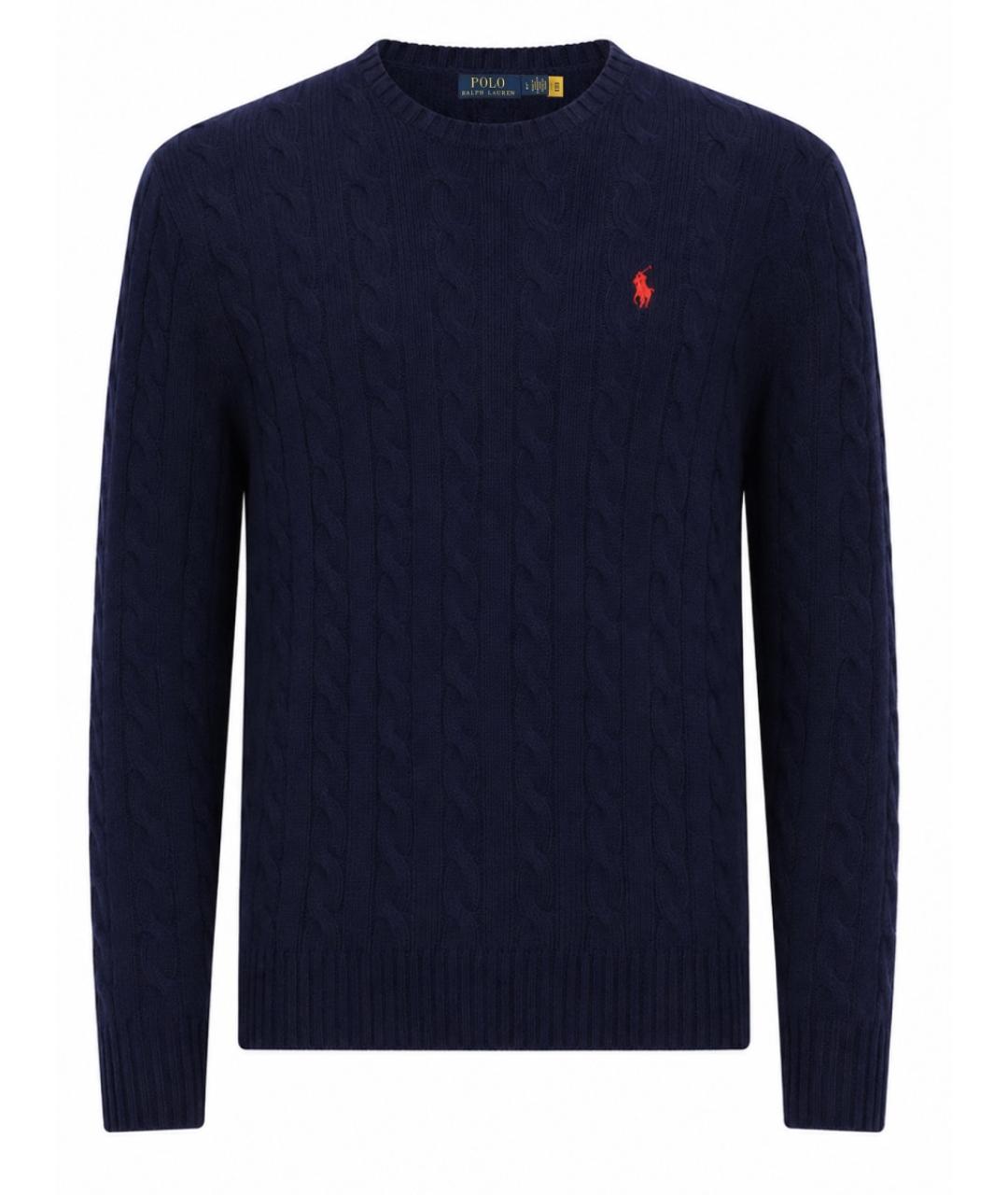 POLO RALPH LAUREN Синий шерстяной джемпер / свитер, фото 1
