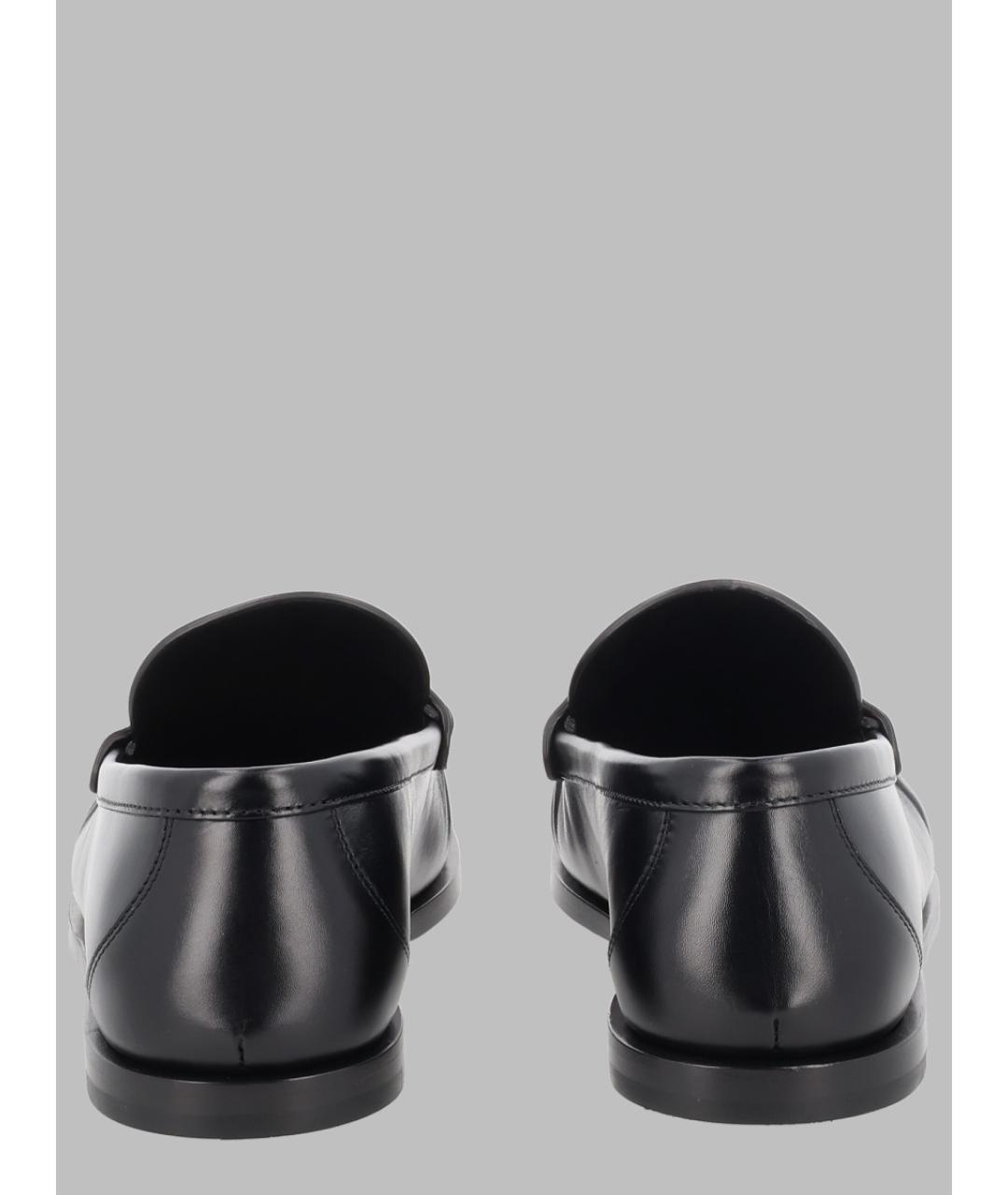 SAINT LAURENT Черные кожаные лоферы, фото 3