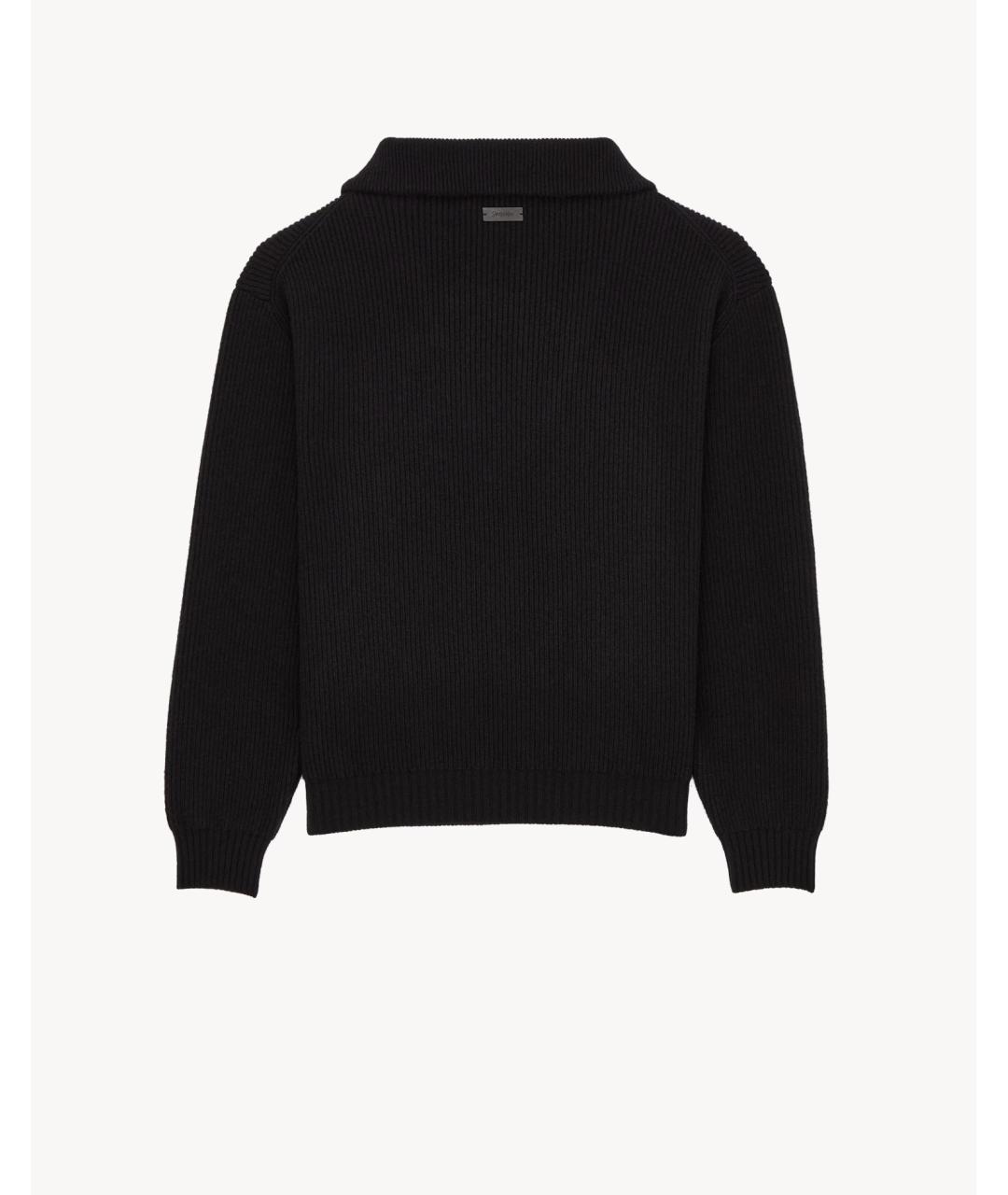 SAINT LAURENT Черный шерстяной джемпер / свитер, фото 3