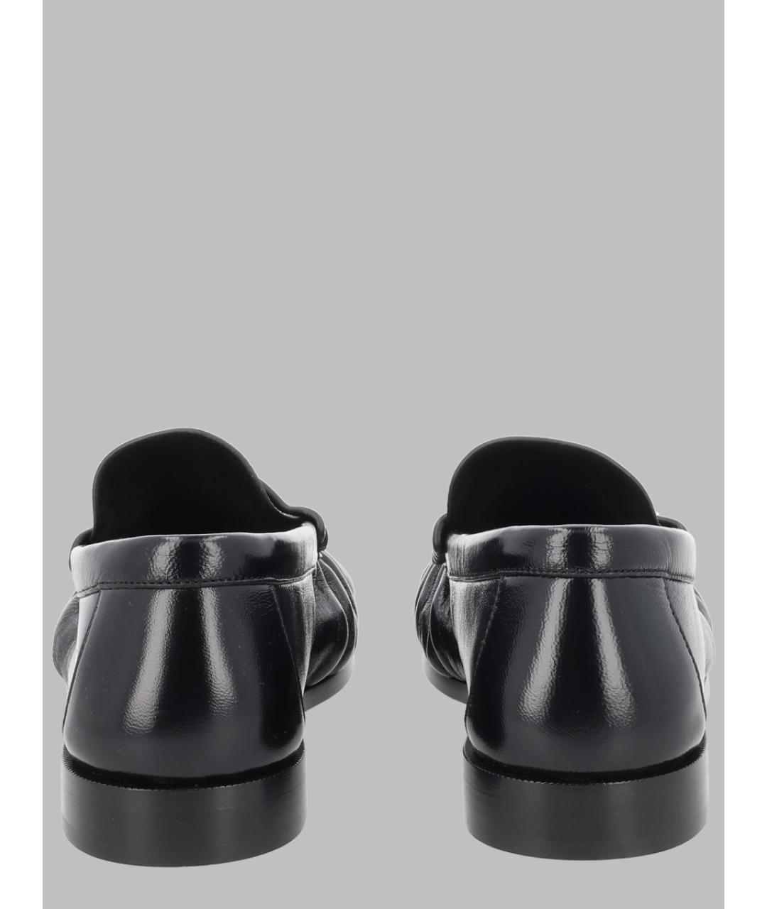 SAINT LAURENT Черные кожаные лоферы, фото 3