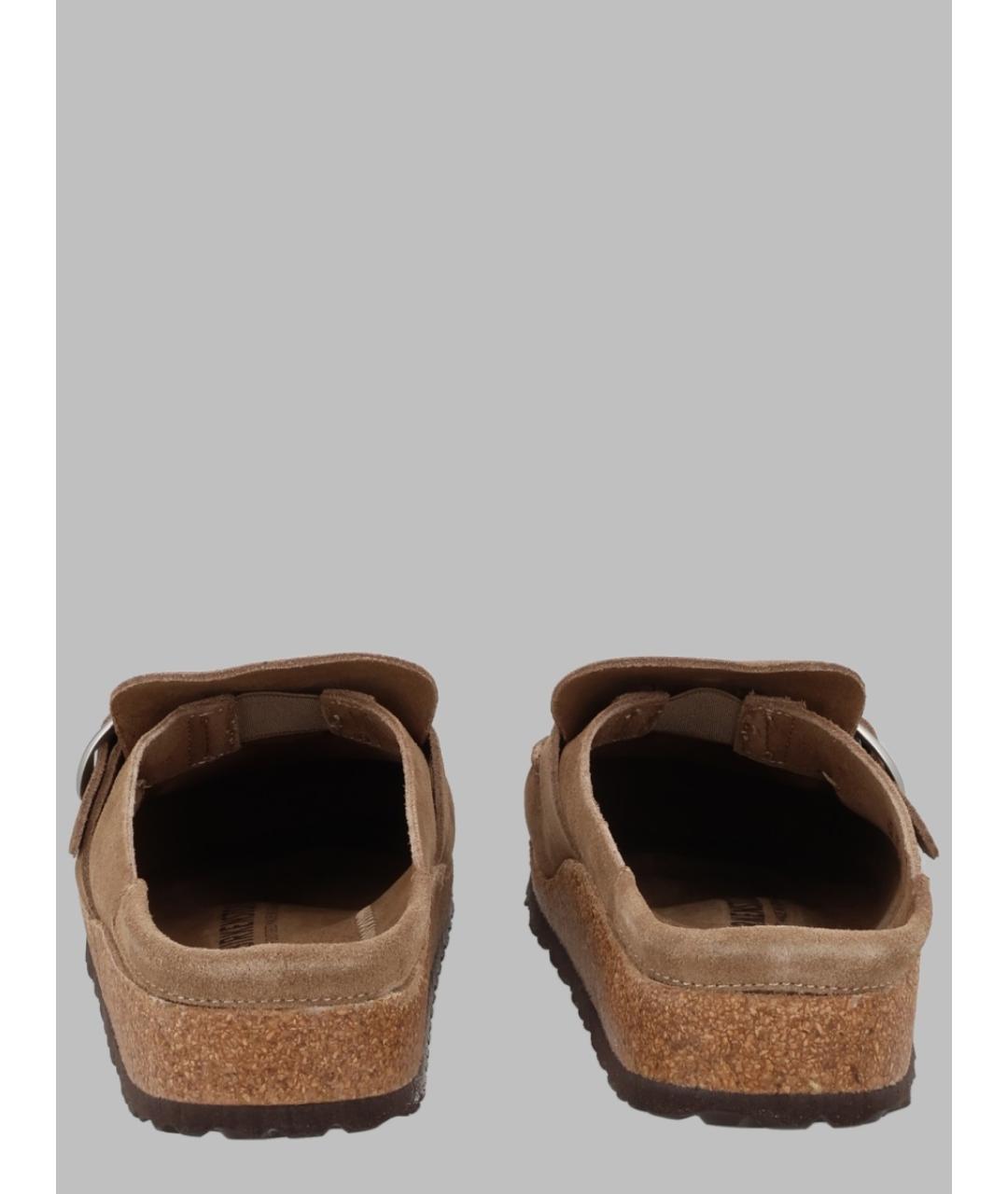 BIRKENSTOCK Коричневые замшевые мюли, фото 3