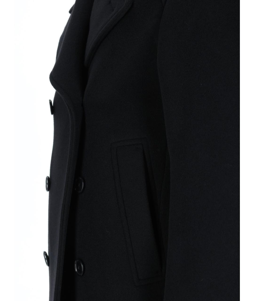 HUGO BOSS Черное шерстяное пальто, фото 3