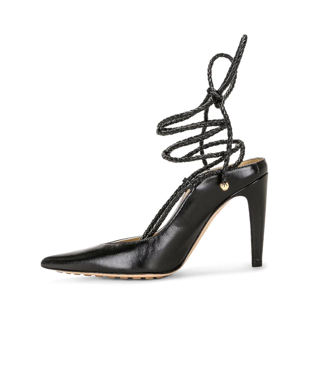 BOTTEGA VENETA Черные кожаные туфли, фото 8