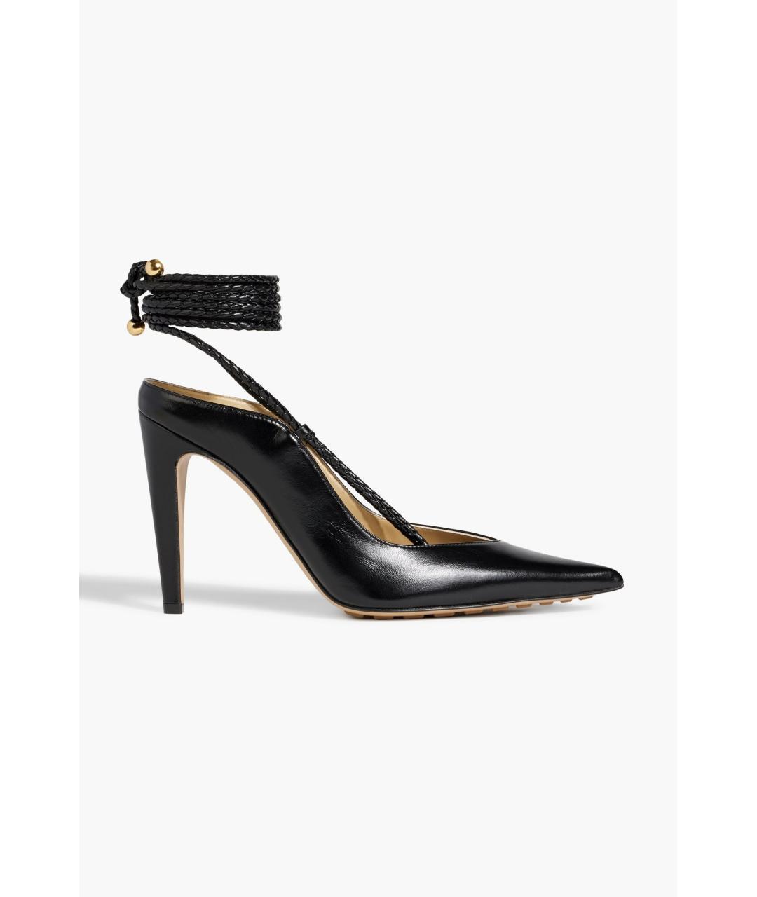 BOTTEGA VENETA Черные кожаные туфли, фото 10