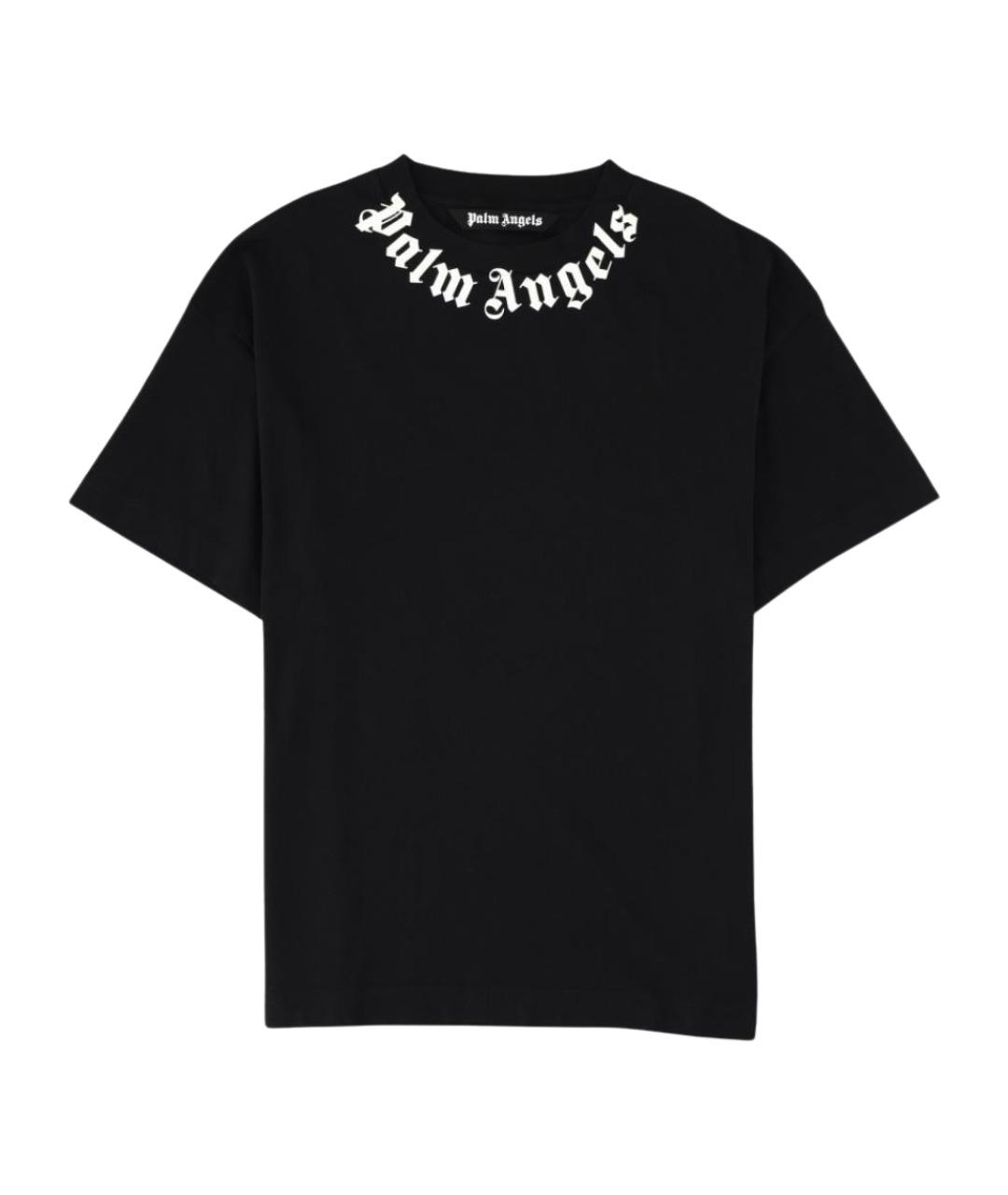 PALM ANGELS Черная хлопковая футболка, фото 1