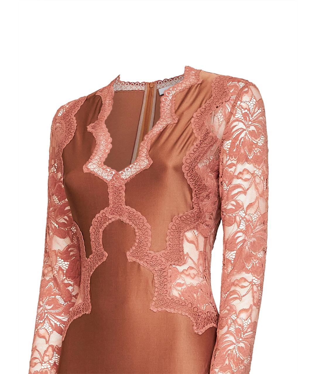 PACO RABANNE Бежевое вискозное вечернее платье, фото 2