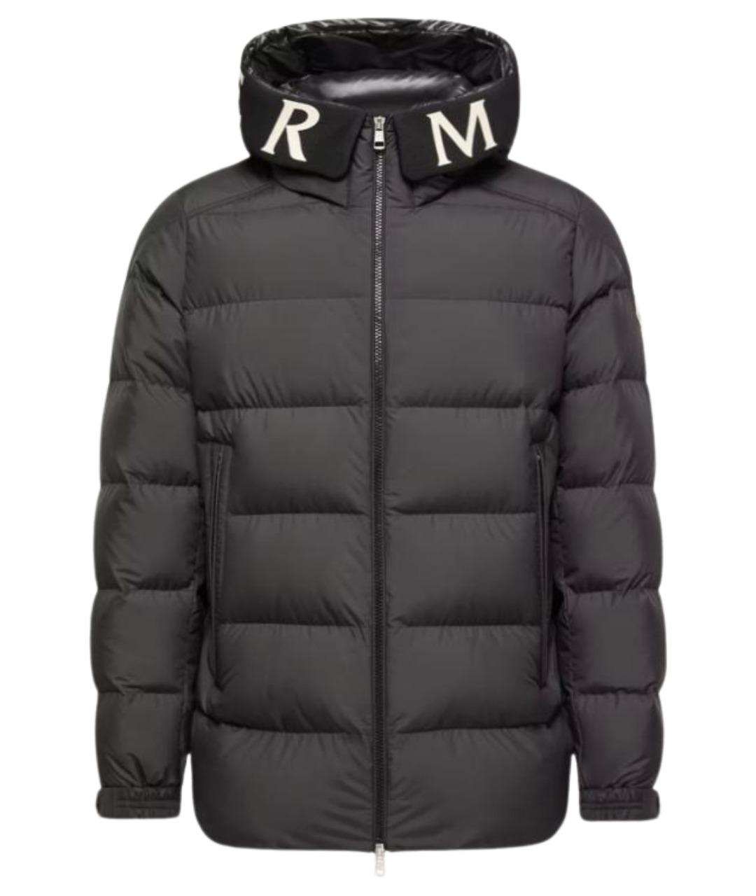 MONCLER Черная полиэстеровая куртка, фото 1