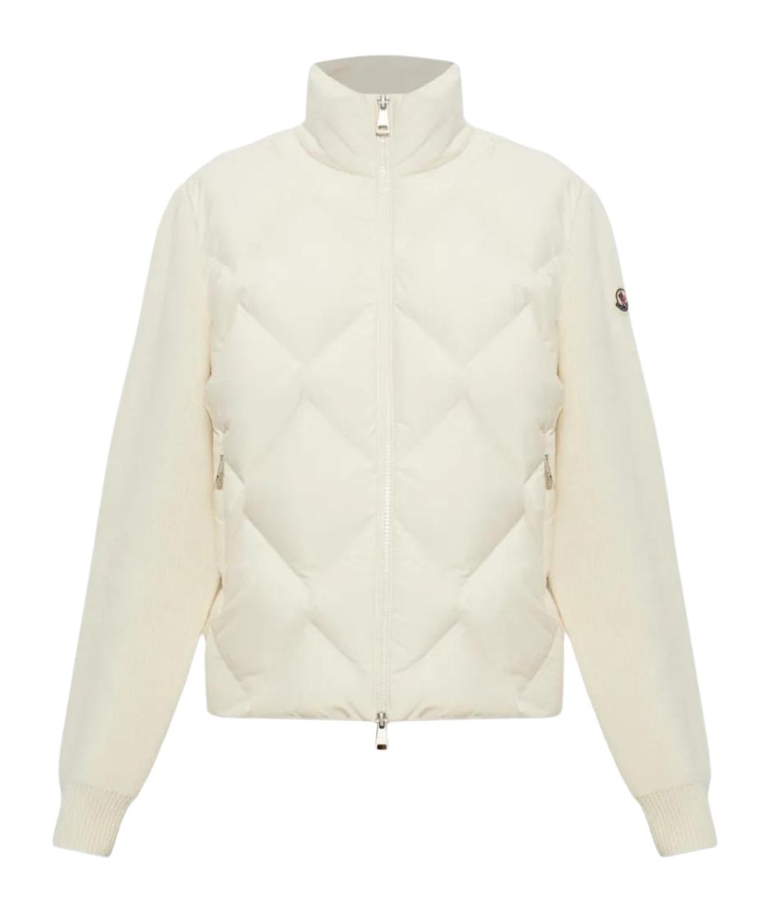 MONCLER Бежевый шерстяной кардиган, фото 1