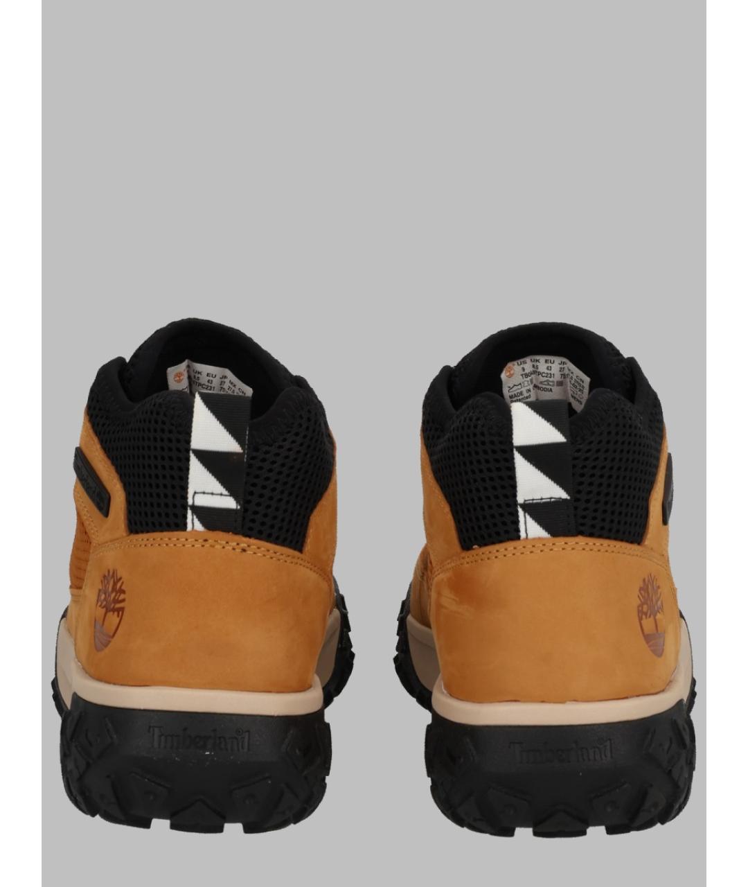 TIMBERLAND Бежевые замшевые высокие кроссовки / кеды, фото 3