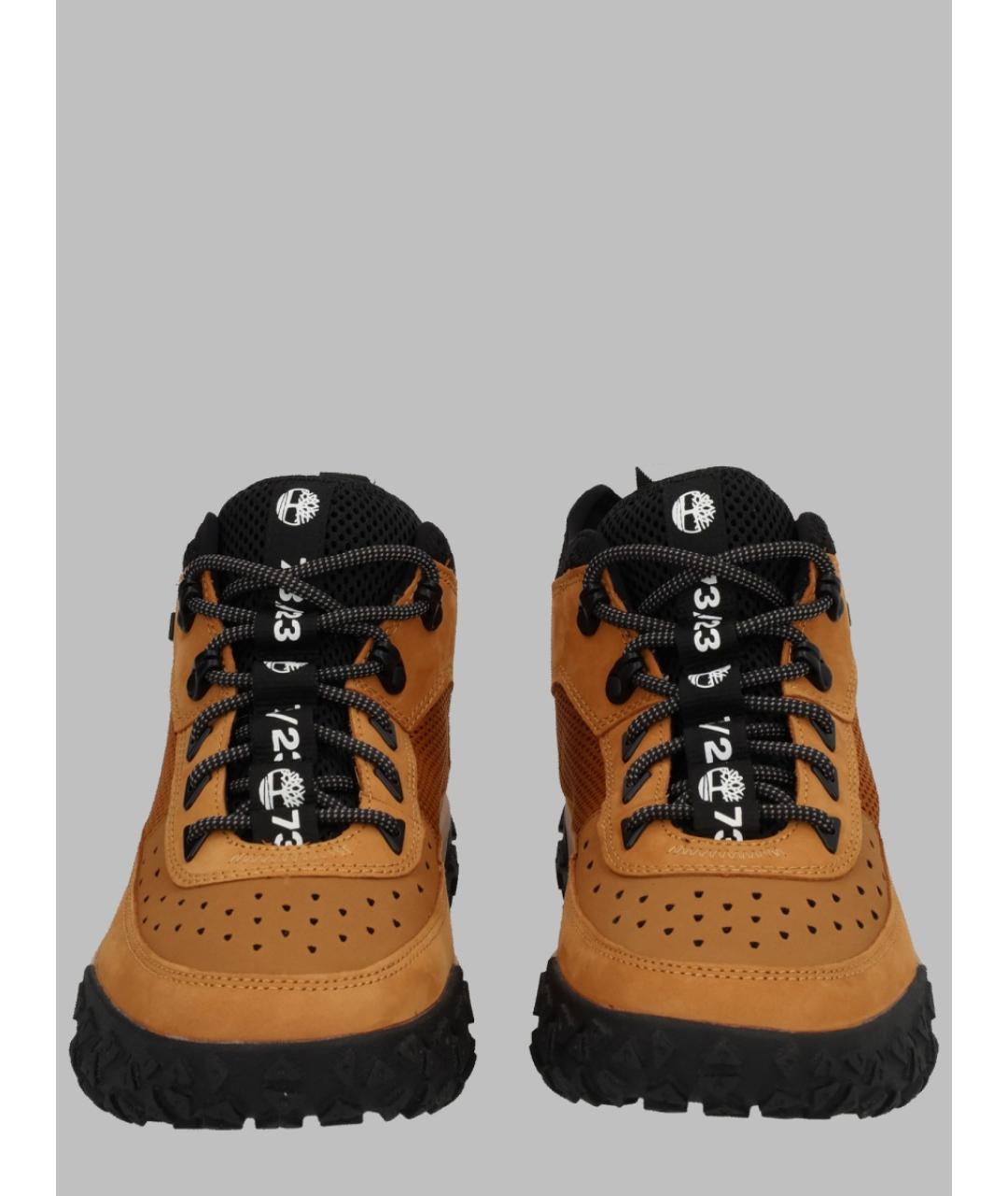TIMBERLAND Бежевые замшевые высокие кроссовки / кеды, фото 2