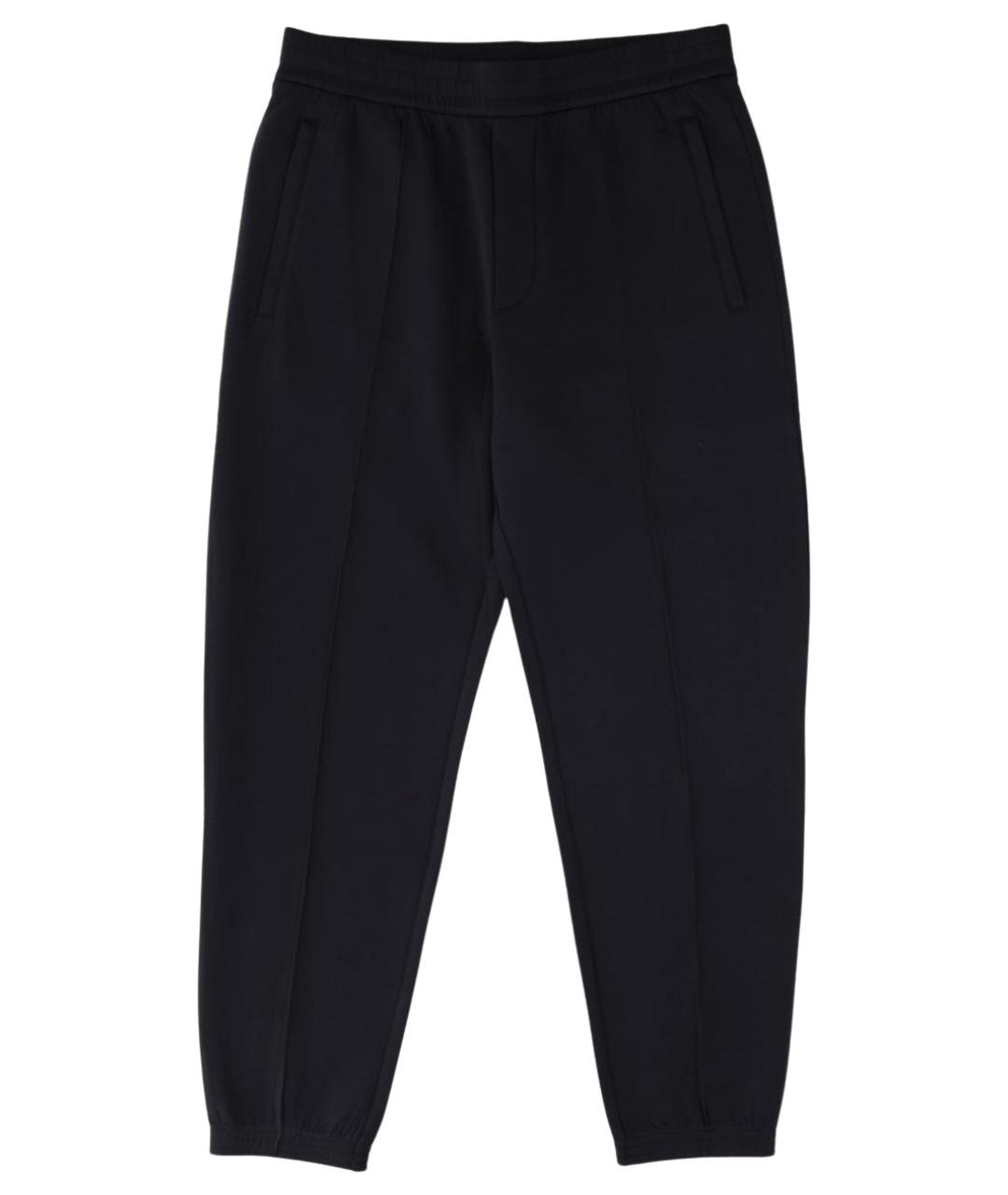 EMPORIO ARMANI Синие хлопковые повседневные брюки, фото 1