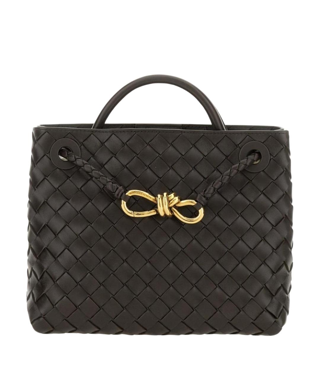 BOTTEGA VENETA Коричневая кожаная сумка тоут, фото 1