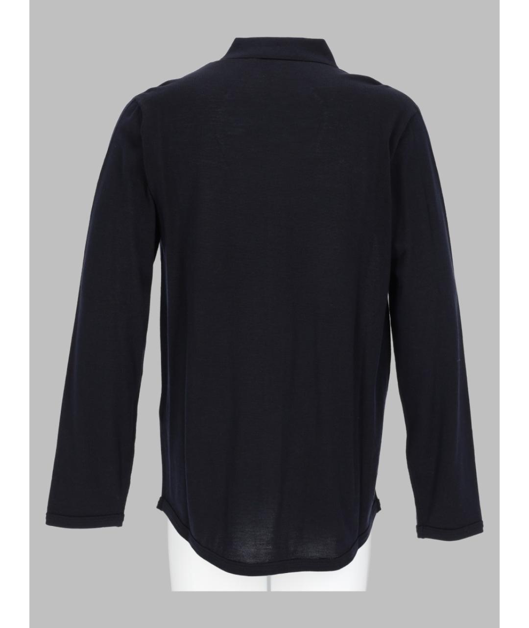 EMPORIO ARMANI Синяя шерстяная кэжуал рубашка, фото 2