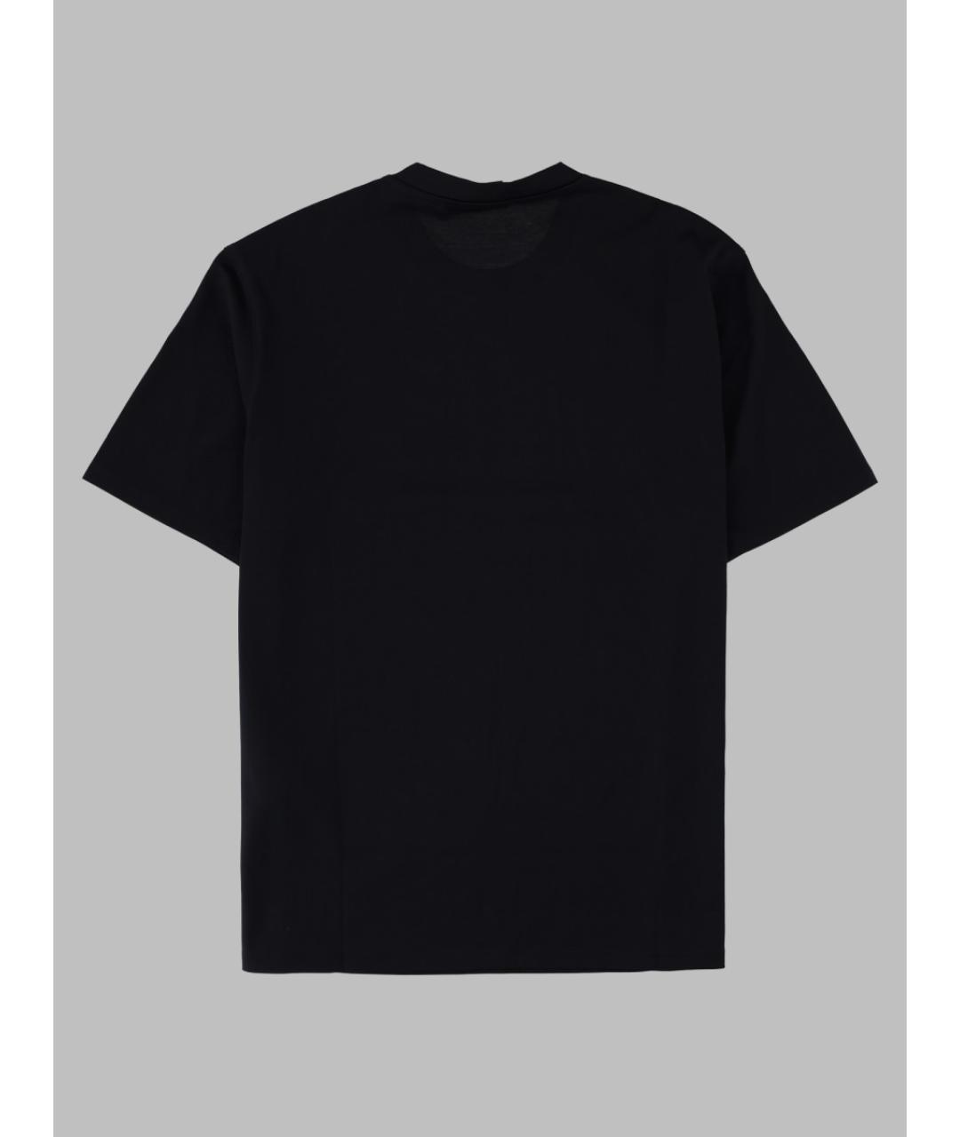EMPORIO ARMANI Синяя хлопковая футболка, фото 2