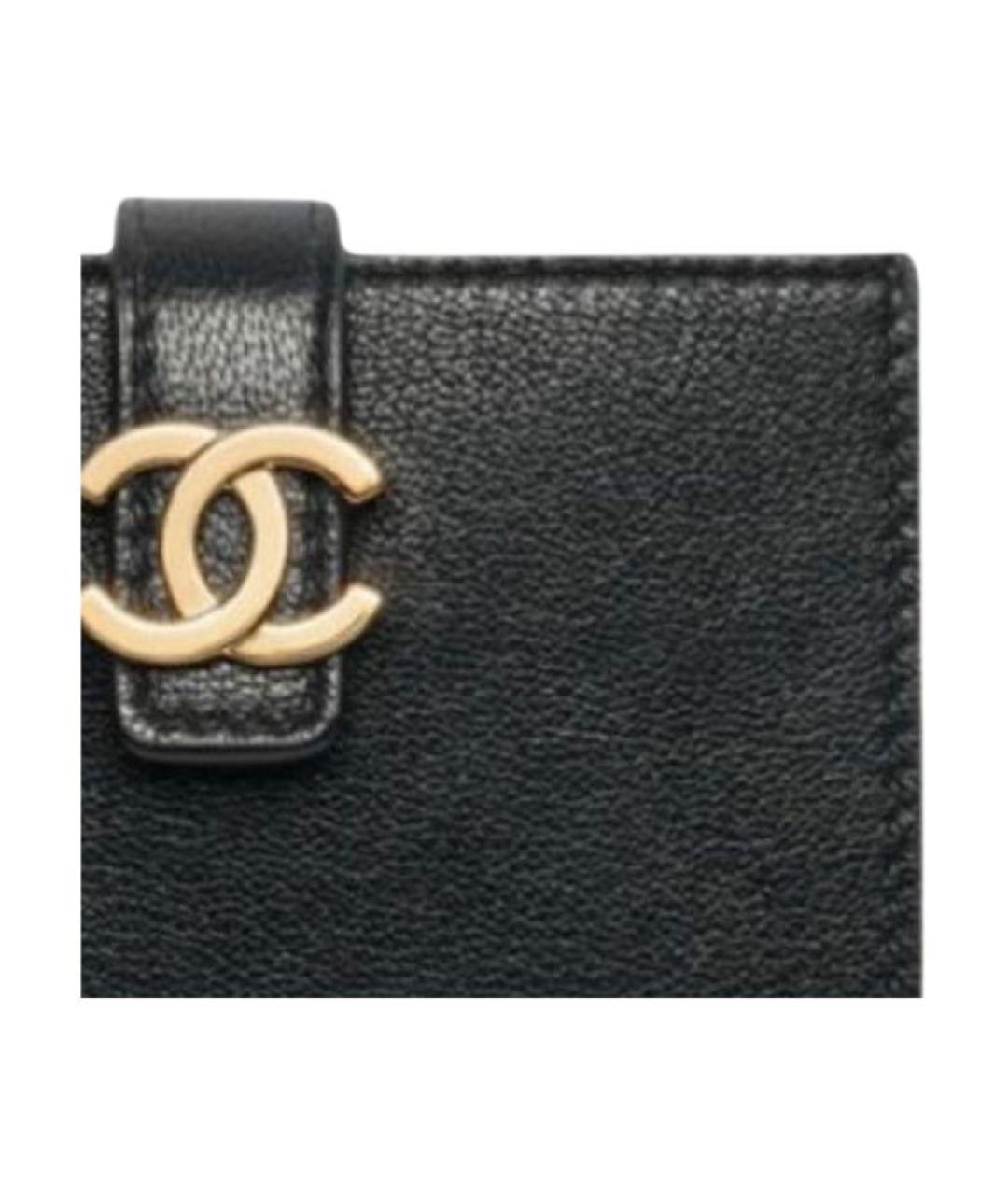 CHANEL Черный кожаный кардхолдер, фото 2