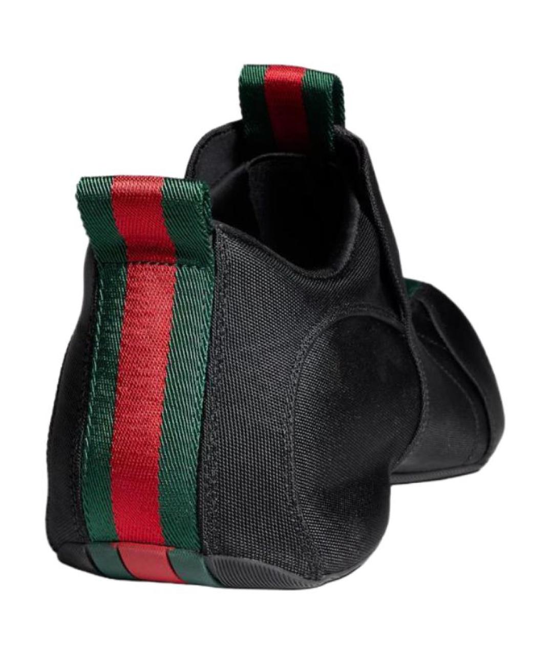 GUCCI Черные низкие кроссовки / кеды, фото 4