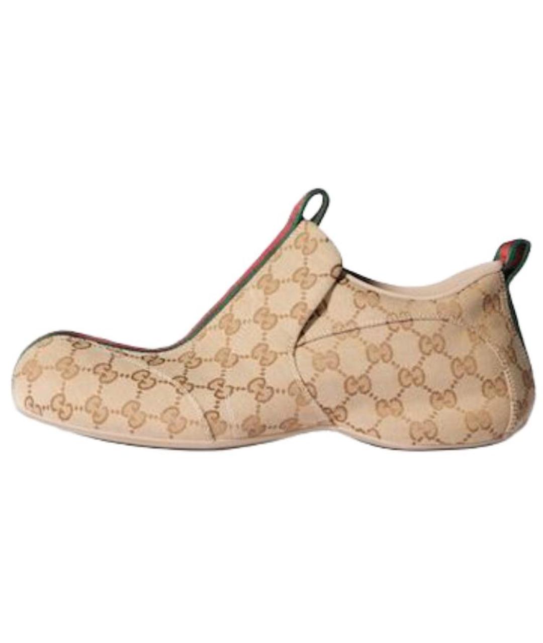 GUCCI Коричневые низкие кроссовки / кеды, фото 2