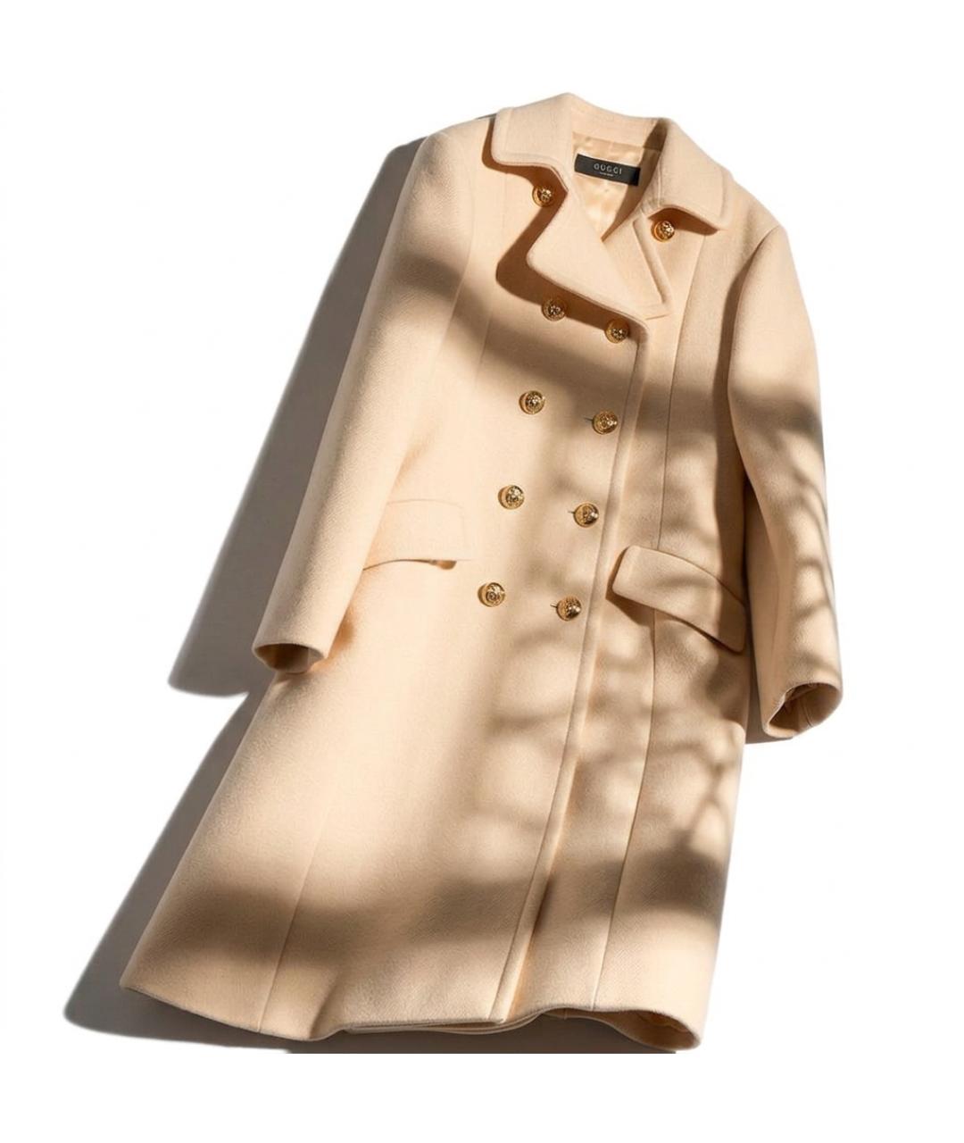 GUCCI Бежевое пальто, фото 2
