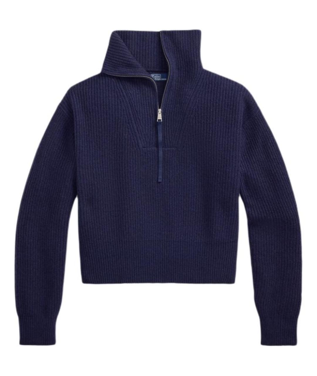 POLO RALPH LAUREN Темно-синий кашемировый джемпер / свитер, фото 1