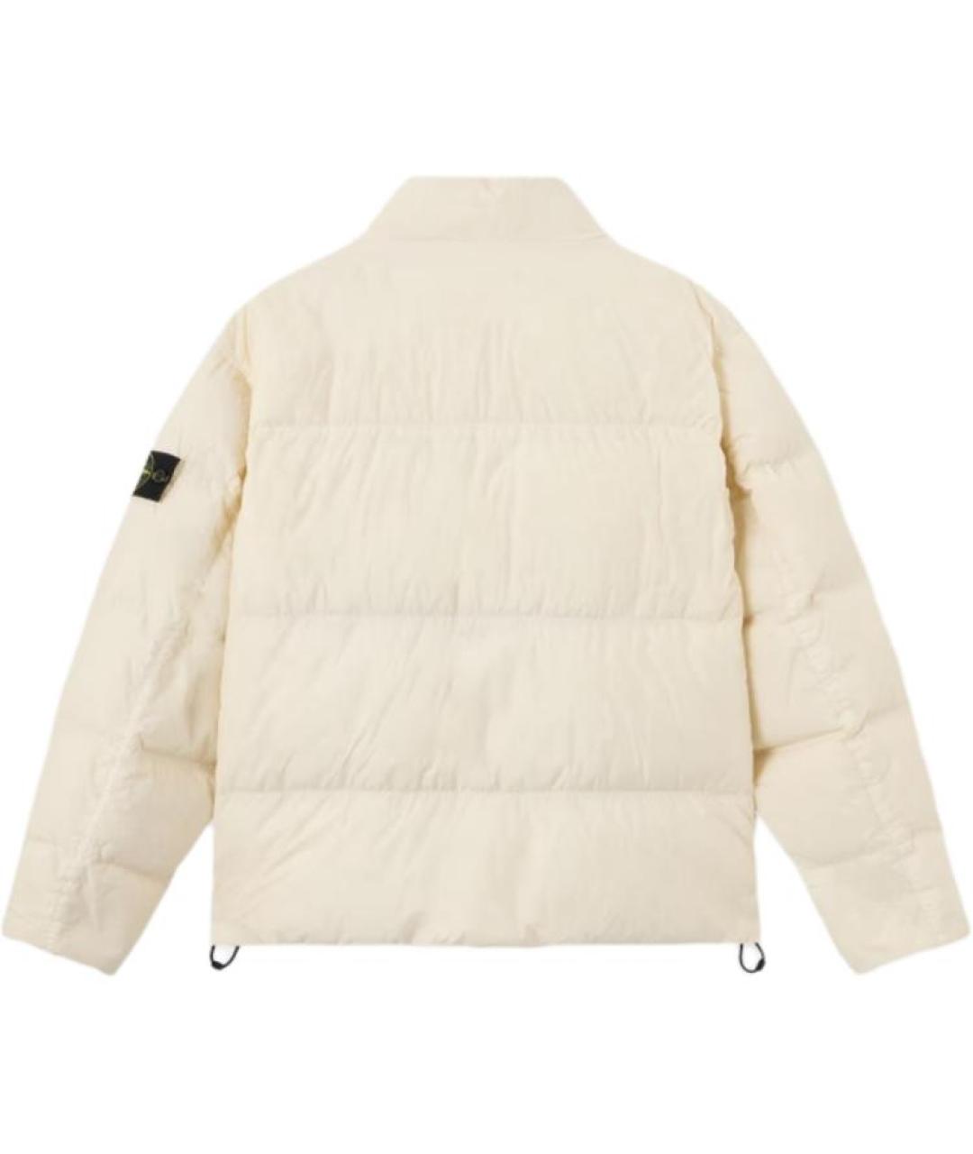 STONE ISLAND Бежевый пуховик, фото 2