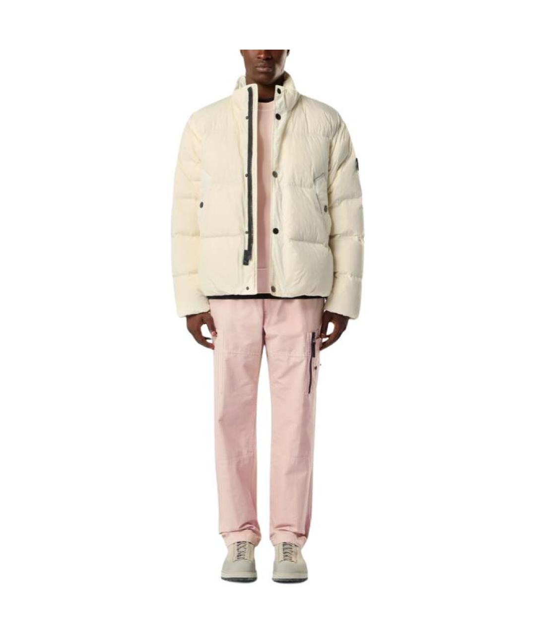 STONE ISLAND Бежевый пуховик, фото 3