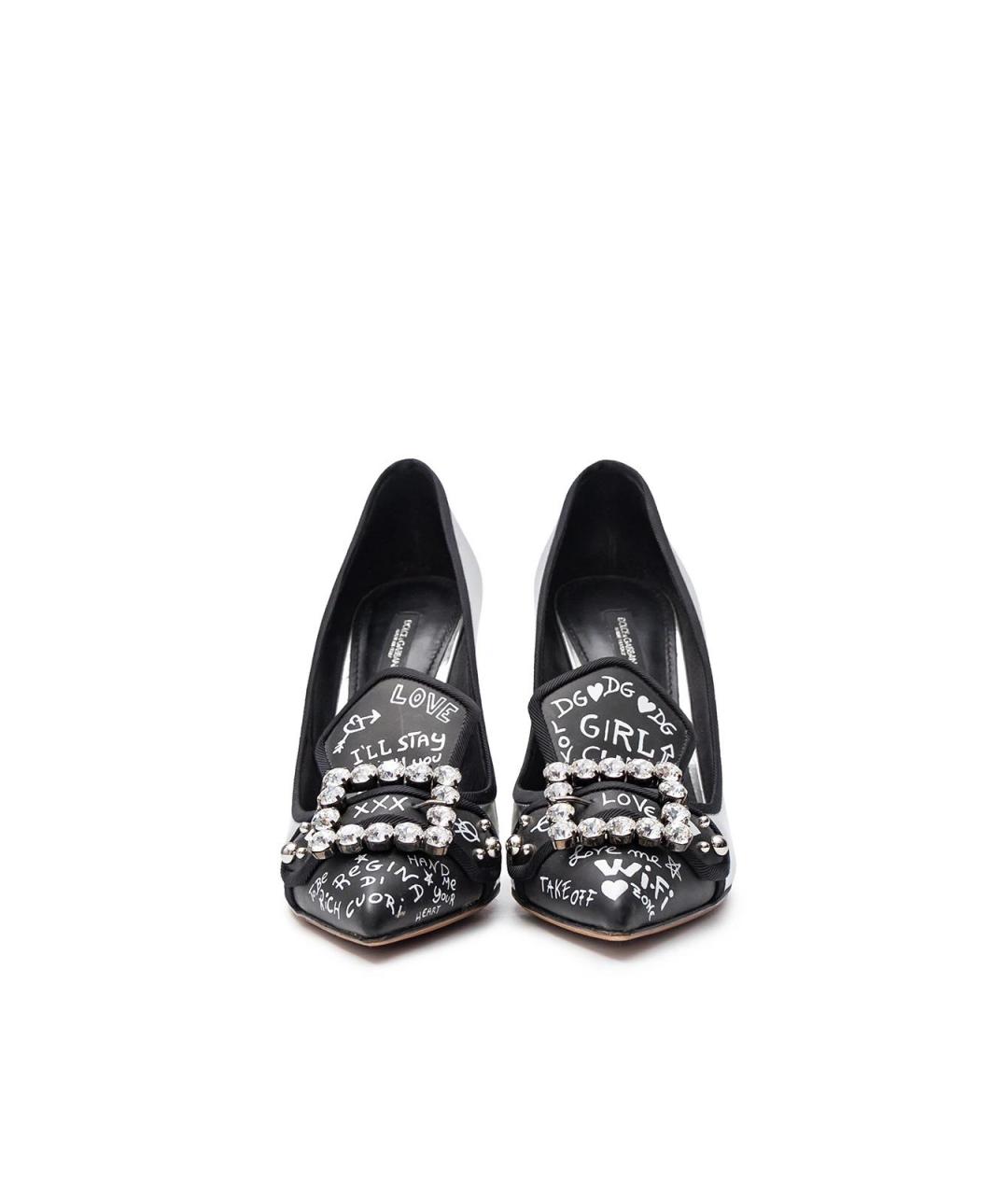 DOLCE&GABBANA Серебряные кожаные туфли, фото 4