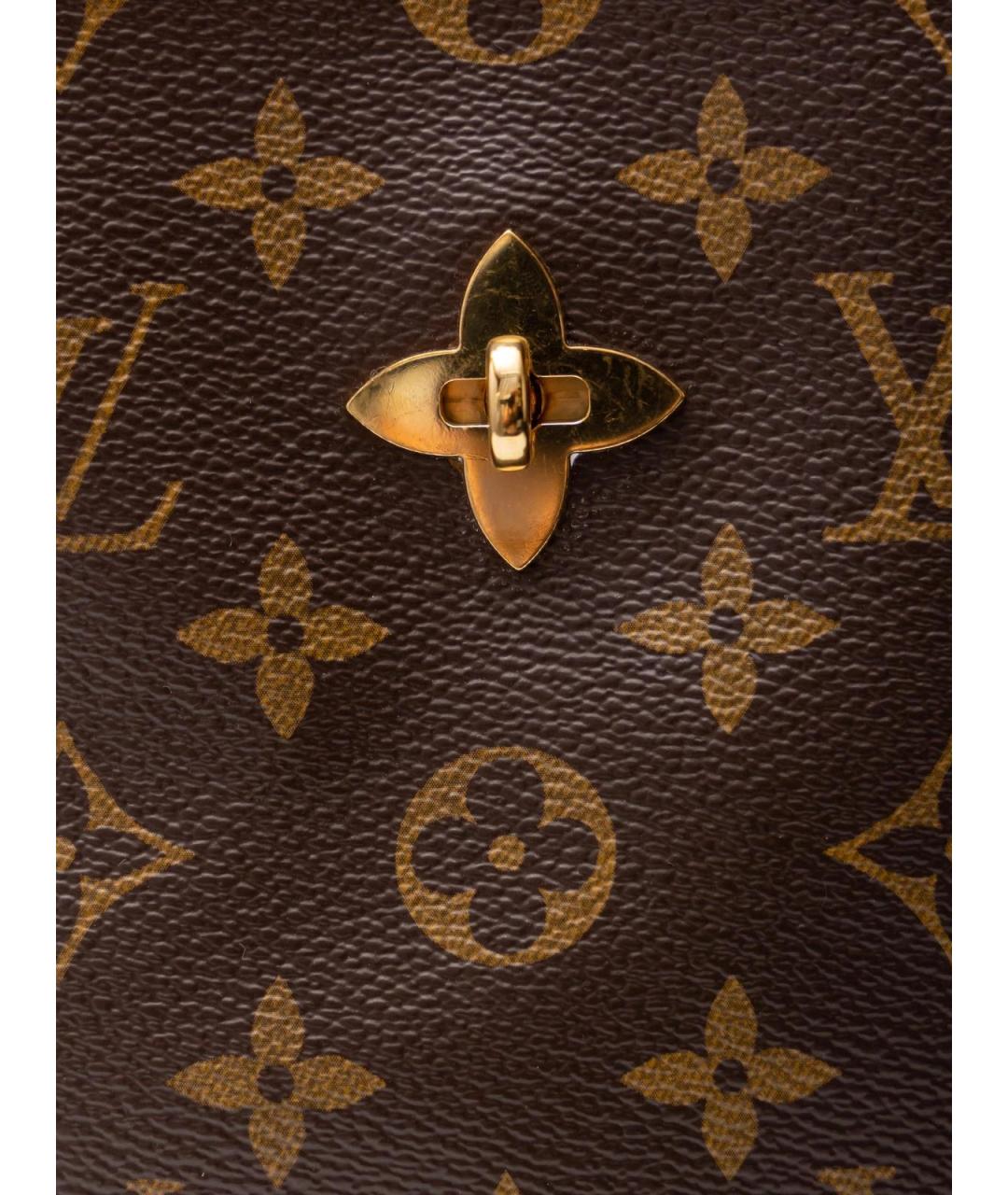 LOUIS VUITTON Коричневая сумка тоут из канвы, фото 4