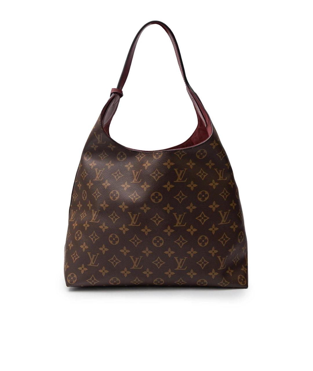 LOUIS VUITTON Коричневая сумка тоут из канвы, фото 3