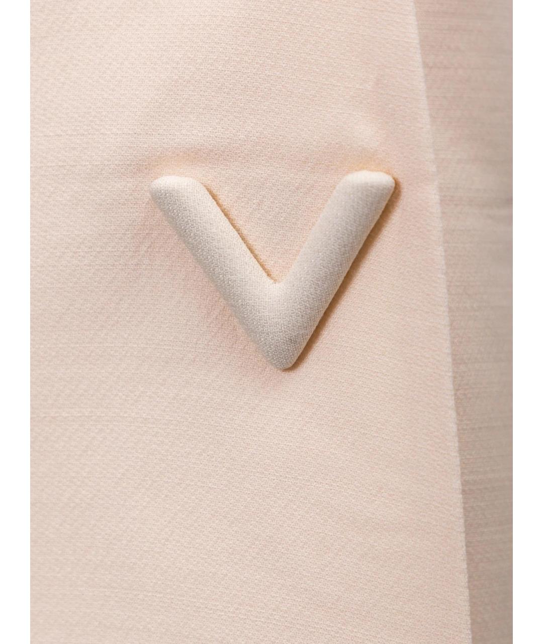 VALENTINO Бежевые шерстяные шорты, фото 3