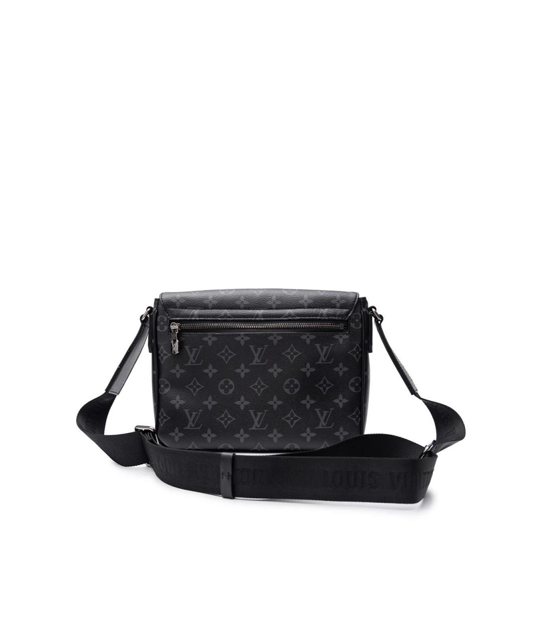 LOUIS VUITTON Черная кожаная сумка тоут, фото 3