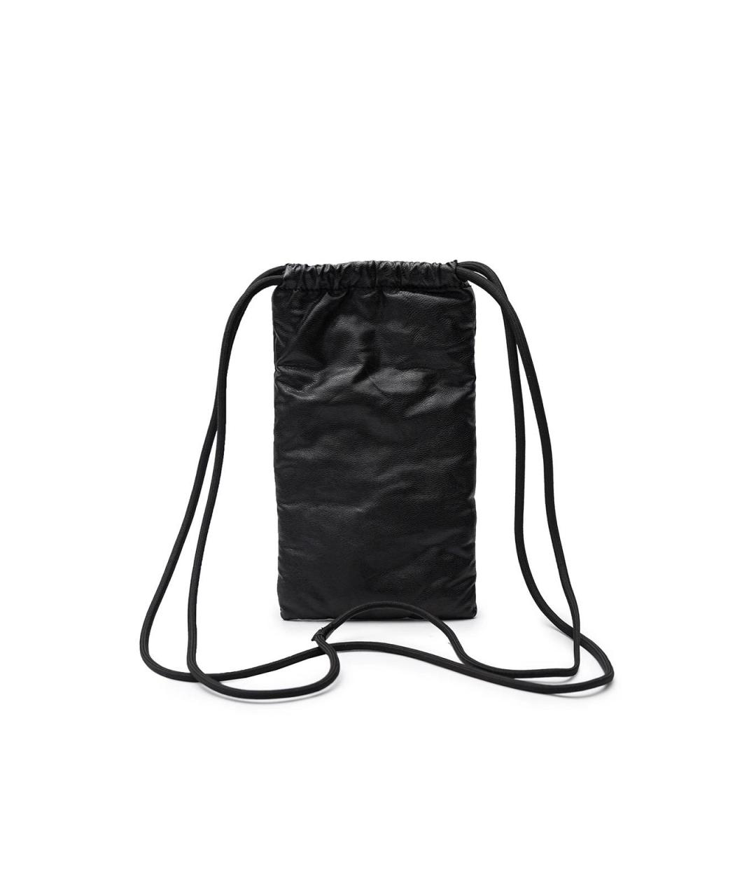 OFF-WHITE Черная кожаная сумка тоут, фото 3