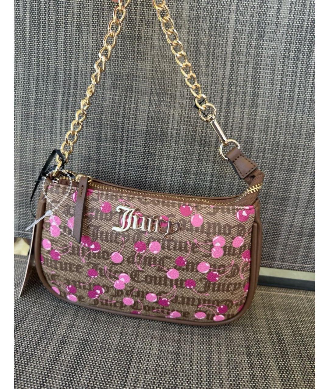 JUICY COUTURE Коричневая сумка через плечо, фото 5
