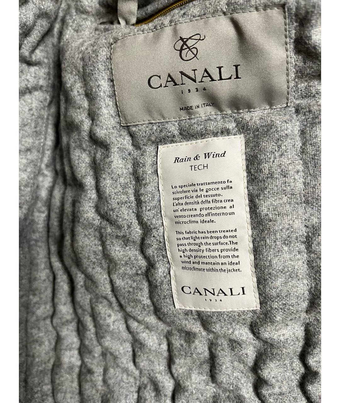 CANALI Черная полиэстеровая куртка, фото 6