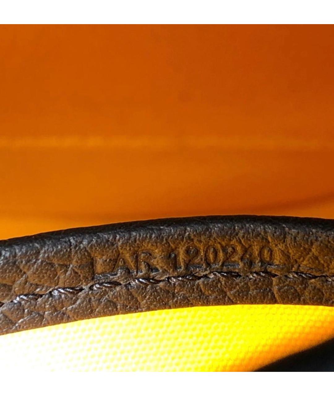 GOYARD Коричневая кожаная сумка на плечо, фото 7