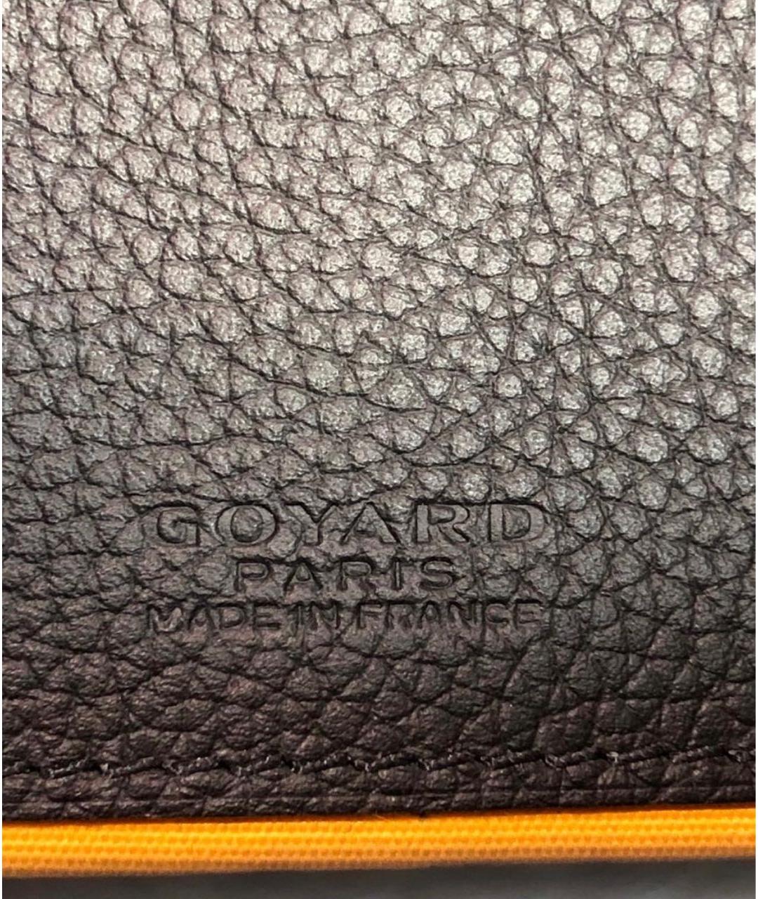GOYARD Коричневая кожаная сумка на плечо, фото 6