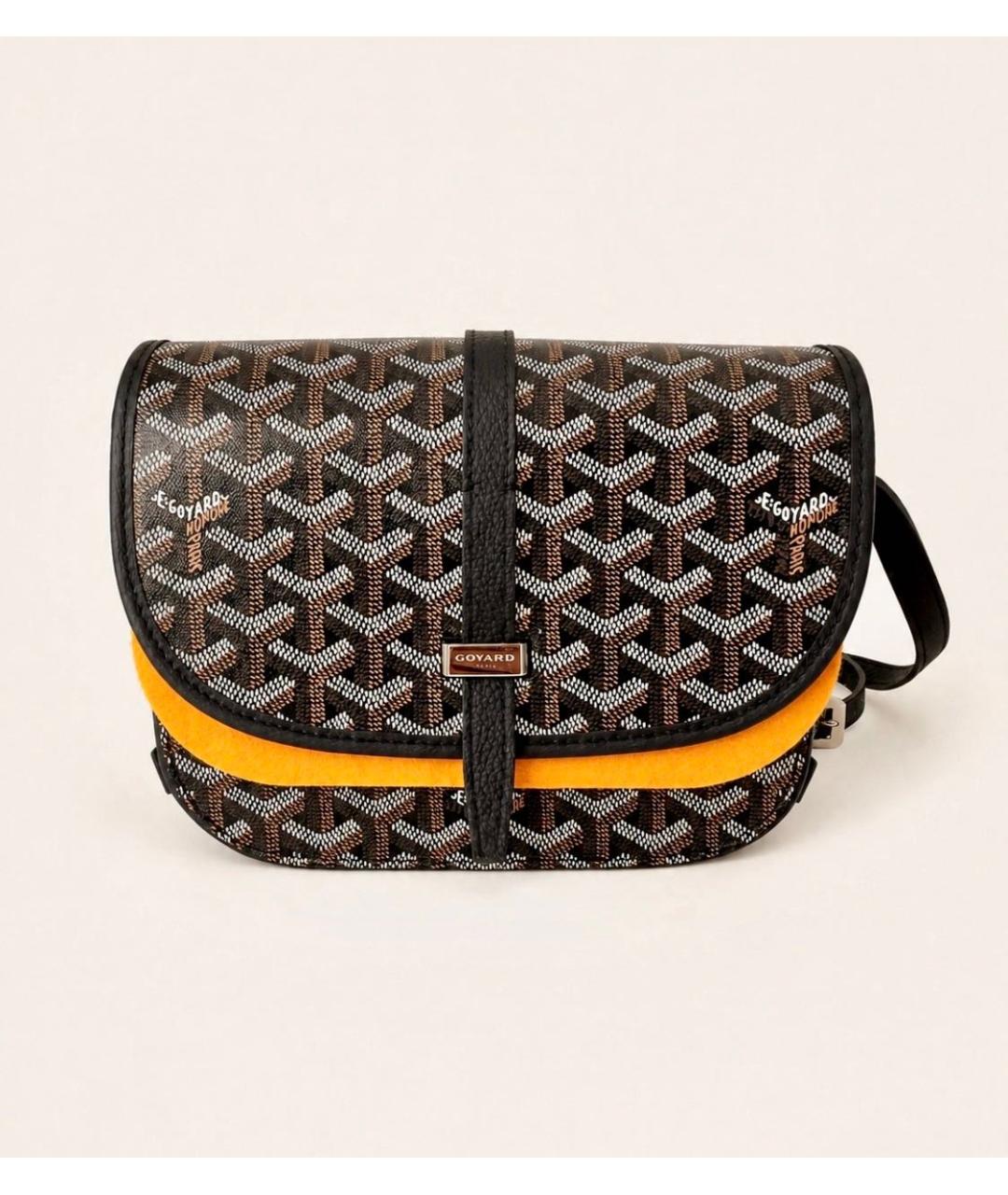 GOYARD Коричневая кожаная сумка на плечо, фото 8