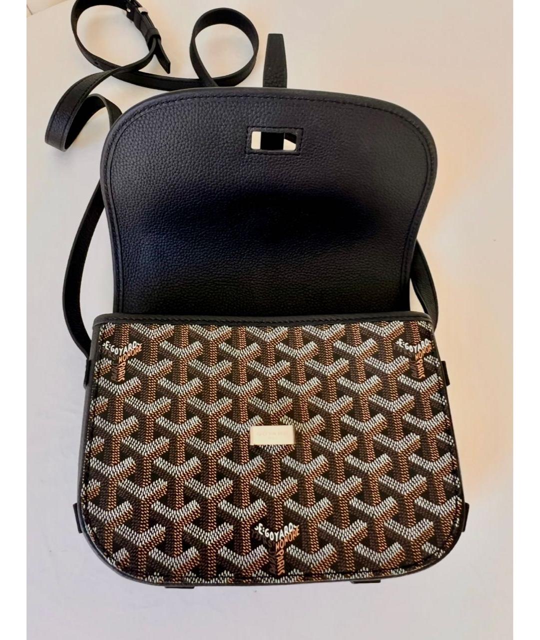 GOYARD Коричневая кожаная сумка на плечо, фото 5